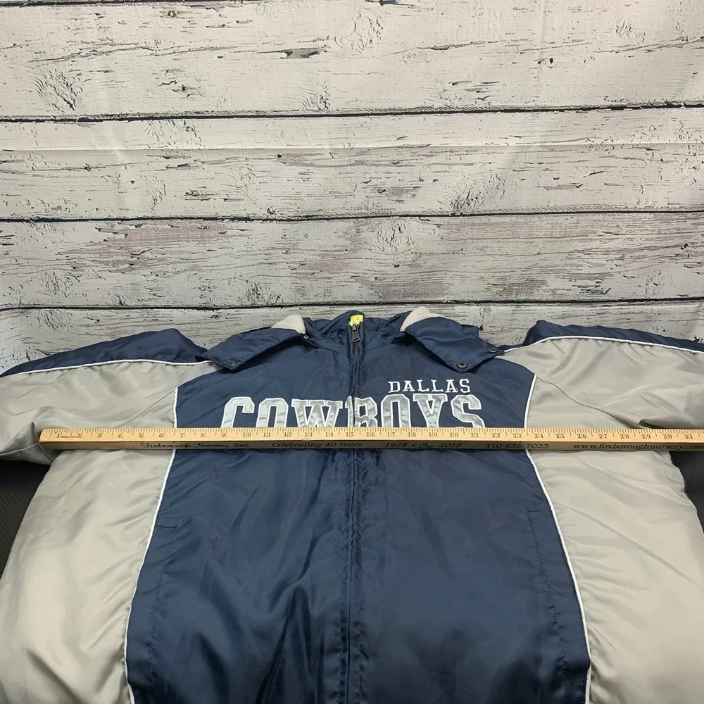 NFL Dallas Cowboys Jacket Full Zip Hooded Puffer Coat Mens [Size‎ XXL]